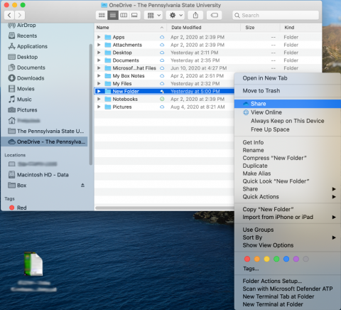 how see shared files public group onedrive for mac