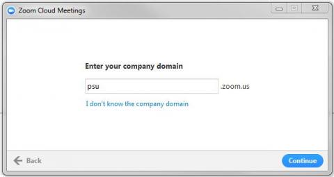 Screenshot of the domain dialog box filled in as described.